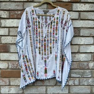 Sharon Young Multicolor Embroidered Tunic